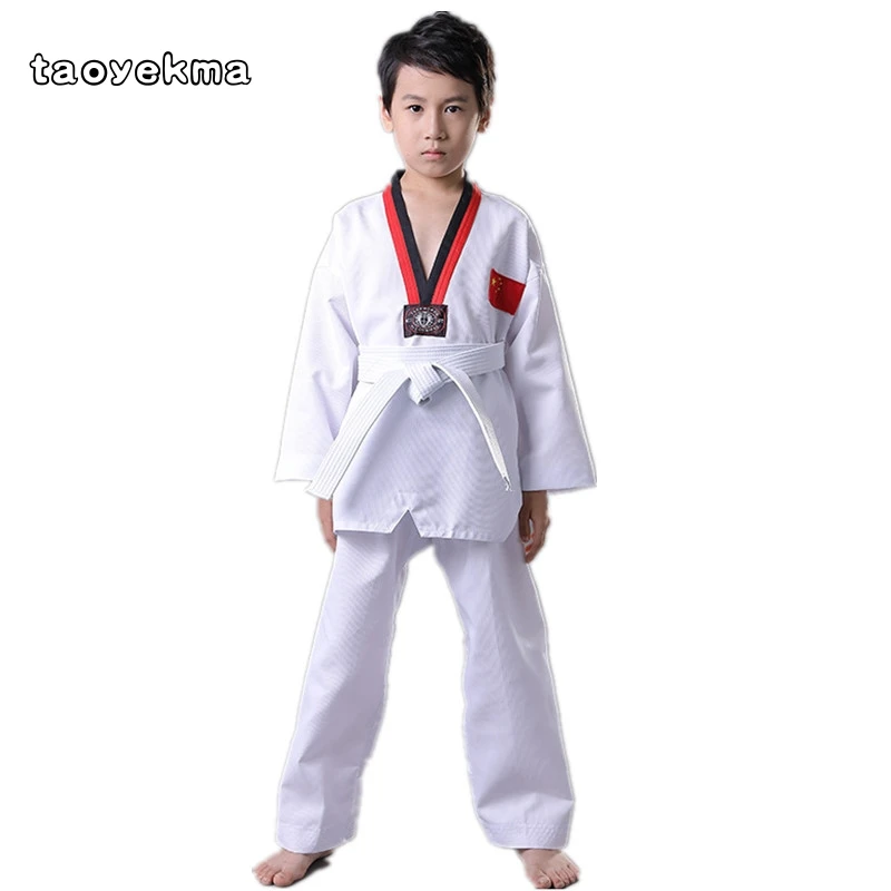 

New Arrivals Product Adult Male Female child kids Breathable cotton Taekwondo uniform WTF Approved Taekwondo dobok clothes T25