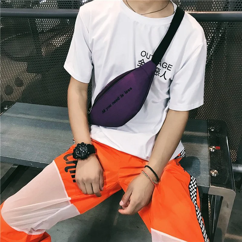 Холст Harajuku стиль поясная сумка для женщин и мужчин унисекс поясная сумка нагрудные сумка на пояс женская мужская поясные сумки бананка пакеты пояс для денег поясные кошельки Кошелек Шикарный чехол|Поясные сумки|   | АлиЭкспресс