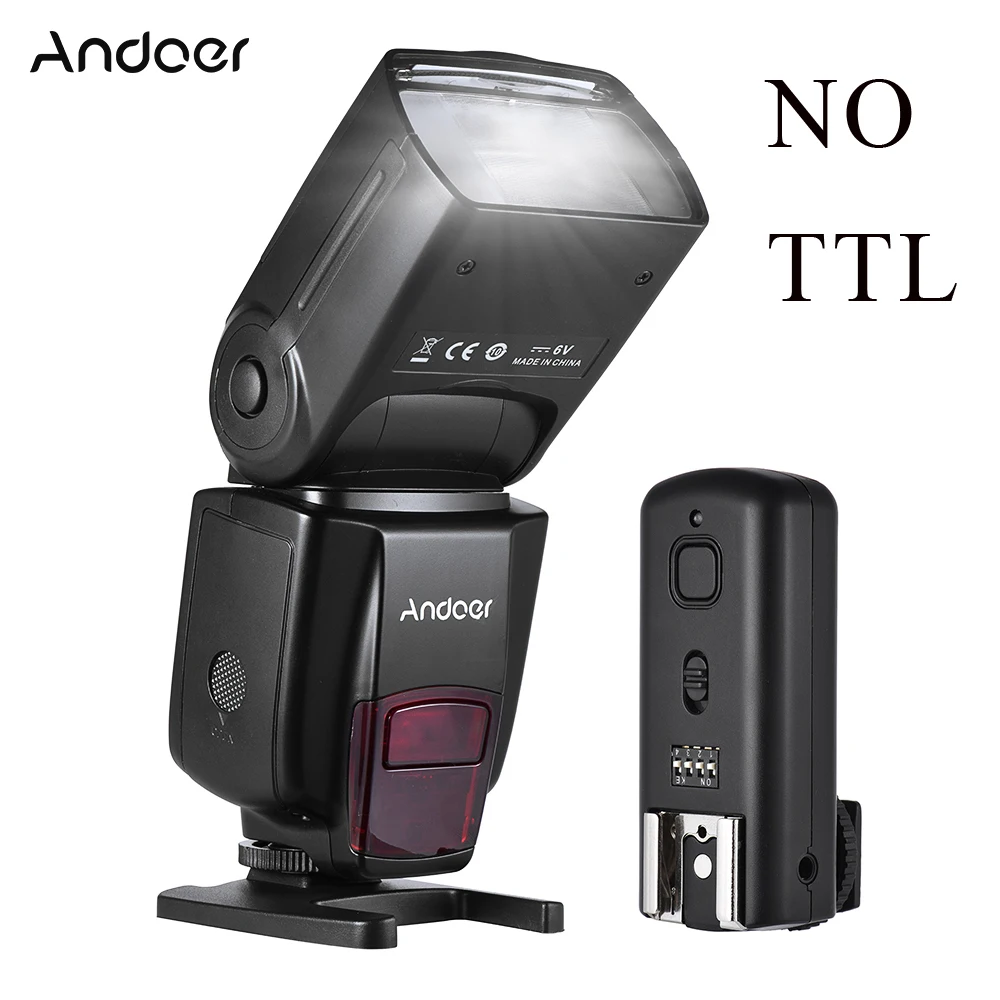 

Andoer AD560 IV 2.4G Wireless Universal On-camera Slave Speedlite Flash Light GN50 w/Flash Trigger for Canon Nikon Sony A7 DSLR