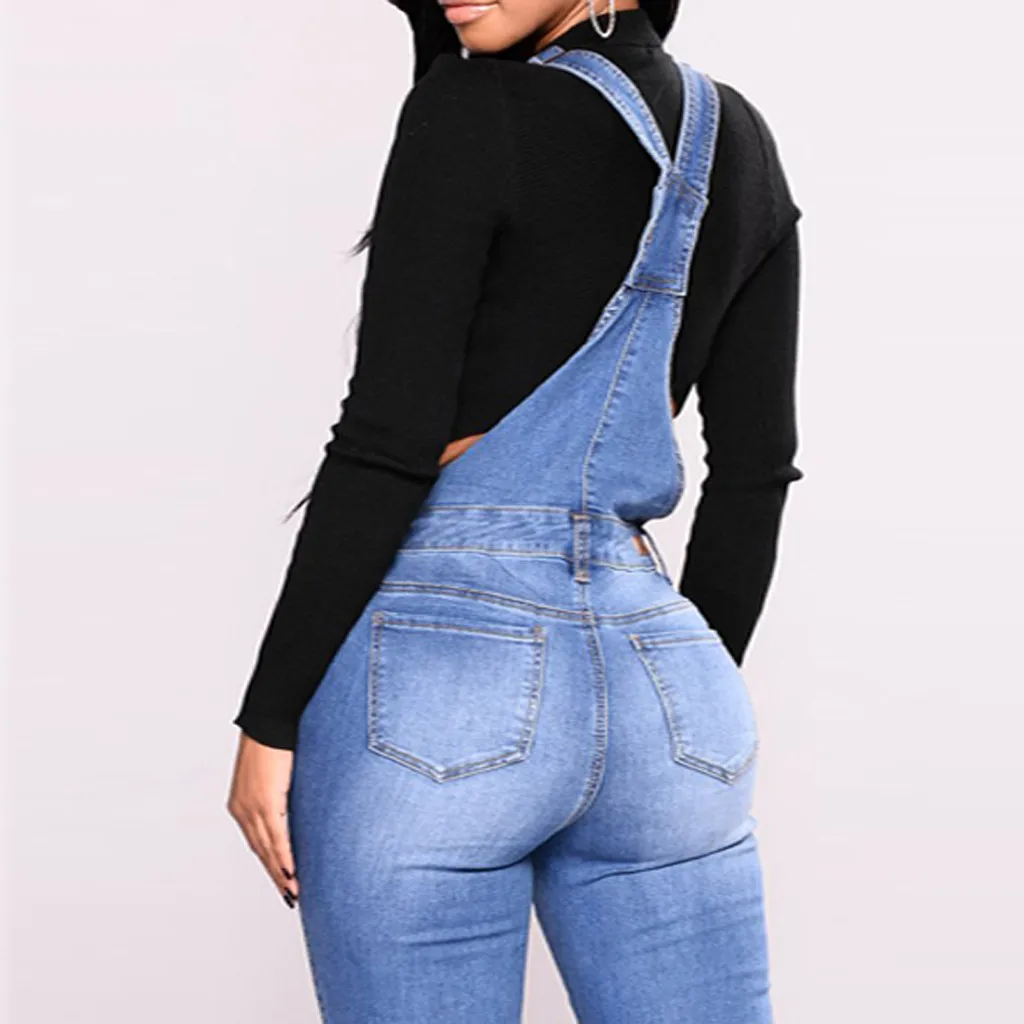 Женские комбинезоны с дырками на лямках, прямые обтягивающие укороченные джинсы, женский джинсовый комбинезон, женские летние комбинезоны#30