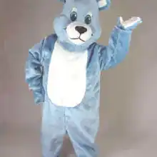 Светло-голубой маскот медведь костюм школьный рекламный костюм маскотт наряд костюм кунг-фу панды EMS отправка SW501