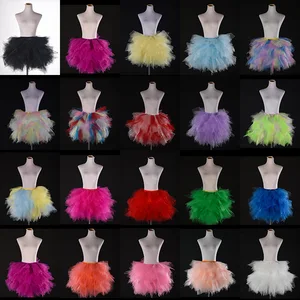 Image 2 - Vestido de tule saia de dança de palco fluffy de crinolina curto tutu saia de dança de tule meninas undersaias coloridas jupon