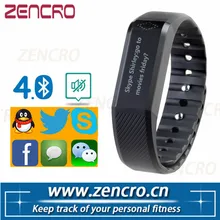 Silent Vibrating Bracelet Smart Activity Wristband Bluetooth Calorie Counter Pedometer