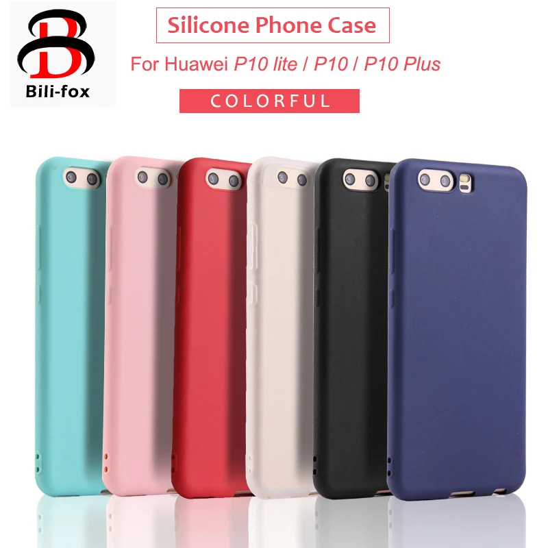 

Silicone Phone Case For Huawei P10 Lite Case Durable Colorful Soft TPU Cover for Huawei P10 Plus P10 Cover Capa Full Protection