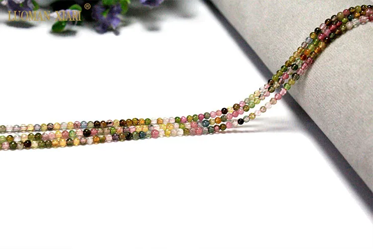 Cuentas de turmalina de 3mm AAA + 100% Natural de Brasil, cuentas piedra redonda para la fabricación de joyas DIY, pulsera, collar, hebra, 15 '', venta al por mayor - AliExpress Joyería y accesorios