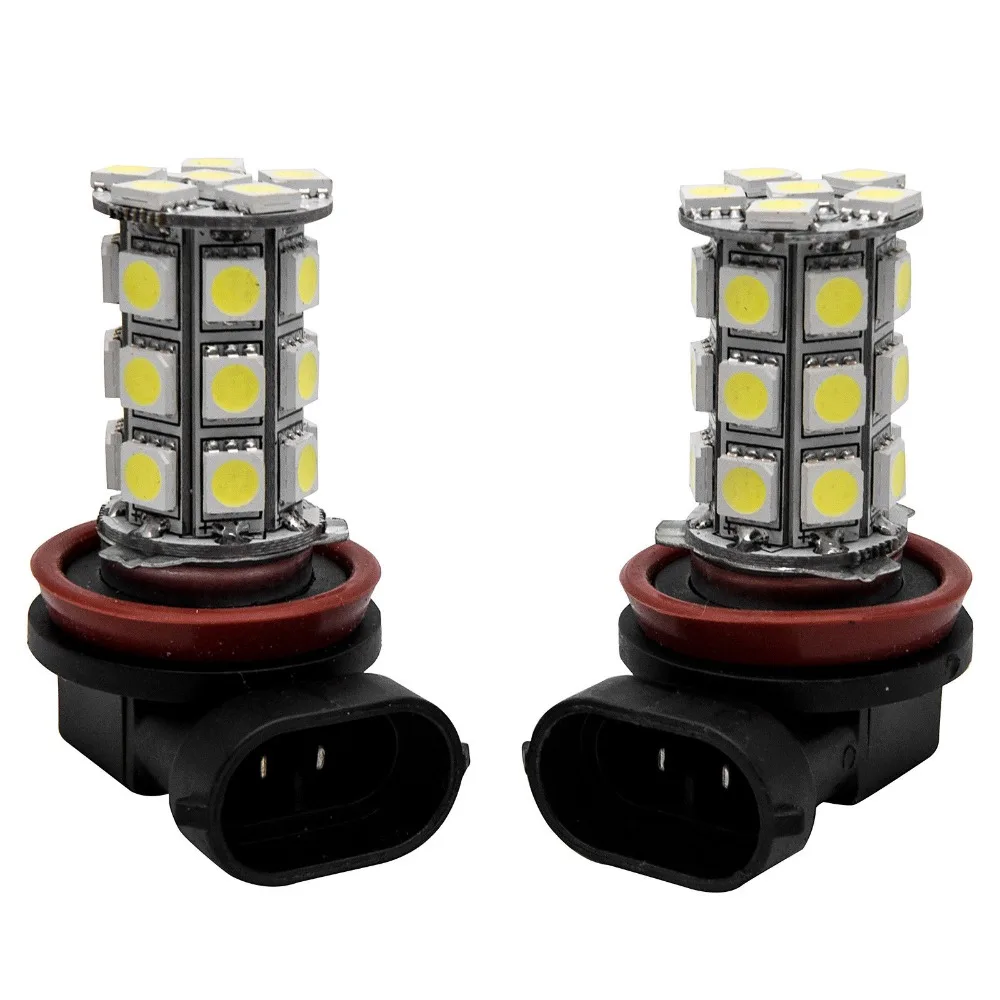 2X H8/H11 27 SMD 5050 Светодиодный светильник комплект яркий белый туман s головной лампы