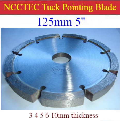 

5'' Diamond Tuck point blade B5TP / 125mm concrete wall tuck pointing GROOVING tools / 3 4 5 6 8 10mm thick segment