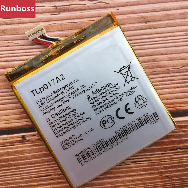 

1700mAh TLp017A1 TLp017A2 Battery For Alcatel One Touch Fire E 6015 6015A 6015X OT-6015A OT-6015X Battery Original High Quality
