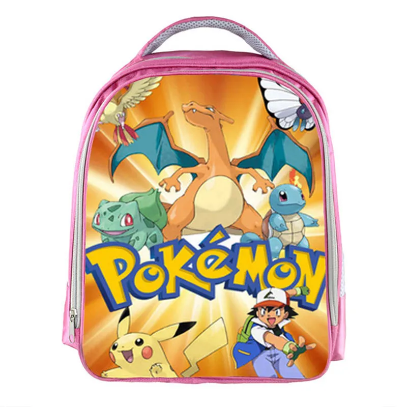 Аниме Рюкзак Pokemon Pikacun школьные сумки для мальчиков и девочек повседневные Рюкзаки Детская сумка детские школьные сумки лучший подарок рюкзак - Цвет: 13 CWJL01F