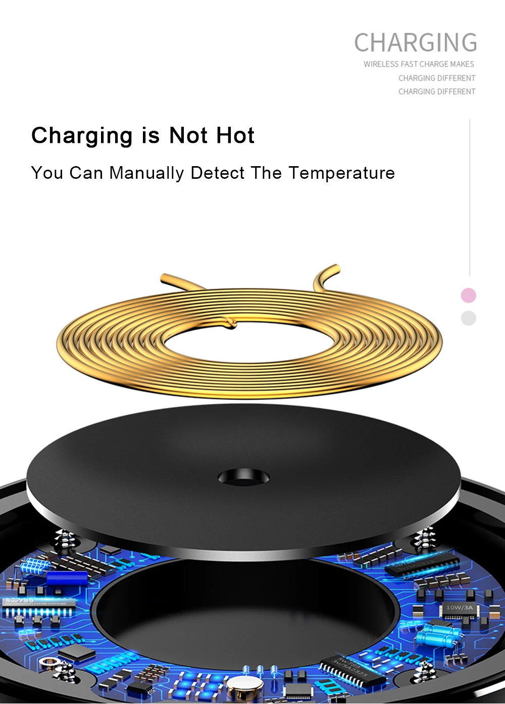 Universal 10W Wireless Charger For Samsung Galaxy S8 Plus S9 Note 8 S7 S6 Edge Fast Charging Pad Dock For iPhone X 8 Plus JK63 (5)