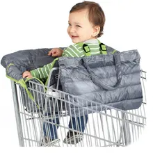 Водонепроницаемый Материал 2-в-1 стеганые Детские качество корзина крышка и детский стульчик крышка супермаркет Коляска Подушка
