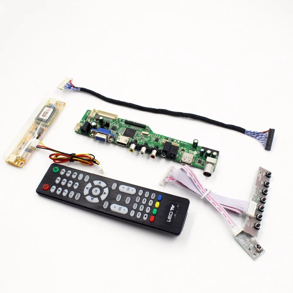 Плата контроллера ЖК телевизора M6V5 с поддержкой TV AV VGA Audio USB HDMI для 20 дюймовой