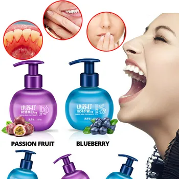 

220g Passion Fruit Blueberry Toothpaste Stain Removal Whitening Baking Soda Toothpaste Fight Bleeding Gums Toothpaste k2