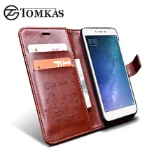 Xiaomi Redmi 4X Case Cover TOMKAS Original Flip PU Leather Wallet Cases For Xiomi Xiaomi Redmi 4X Phone Bag Cover Kickstand