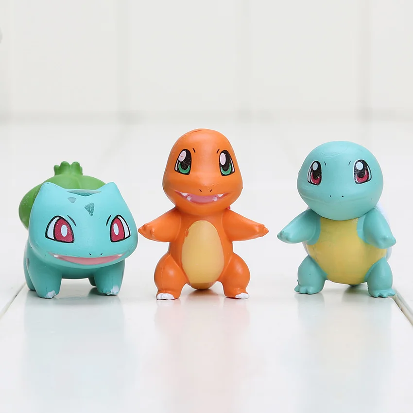 

2-3cm Mini Pocket doll Figure Charmander Bulbasaur Squirtle ball Figure Toy keyring pendant keychain Gift