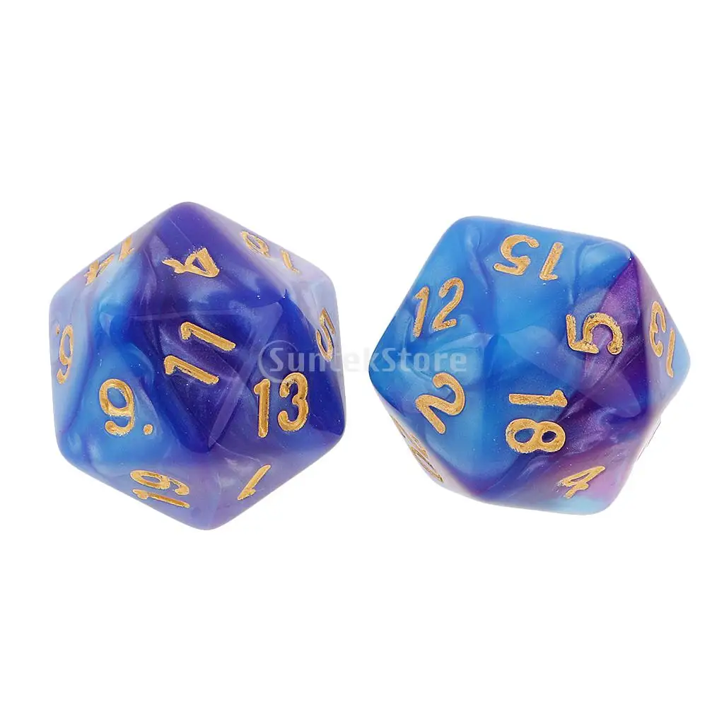 Magiидеально 10 шт. 20 двухсторонних кубиков D20 многогранные кубики для Dungeons и Dragons