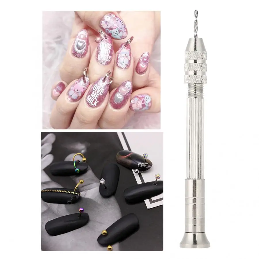

Nail Art Piercing Tool Nail DIY Pendant Punch Manicure Accessory Nail Art Manicure Nails Piercing Accessoires