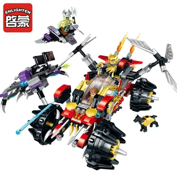 

Enlighten Building Block Creation of the Gods DEMON BLADE TRUCK 3 Figures 462pcs Educational Bricks Toy Boy Gift