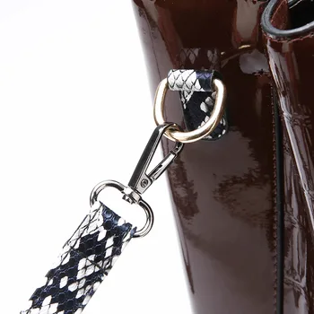 Luxury Leather Handbag Crocodile Tote Bag Shoulder Bags 10