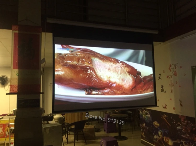 150inch Electric projection screen pic 18