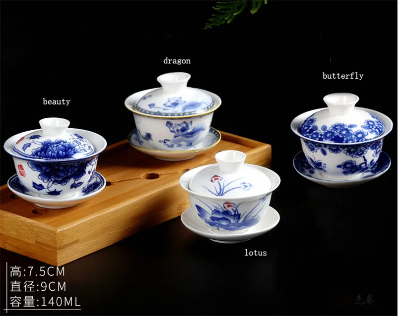 XMT-HOME пиалы для чая gaiwan jingdezhen чайный сервиз gaiwan ручной держатель чайник 1 шт