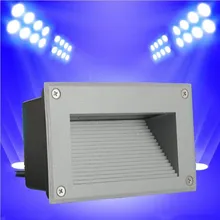 3*3 W супер яркий светодиодный подземный свет плинтус рампы лестницы квадратный погребенные лампы IP67 на открытом воздухе светодиодная лампочка для осещения подножки