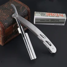 Бритва винтажная ручная Бритва для ремонта лица парикмахерский скребок Парикмахерская бритва из нержавеющей стали лезвие для стрижки волос