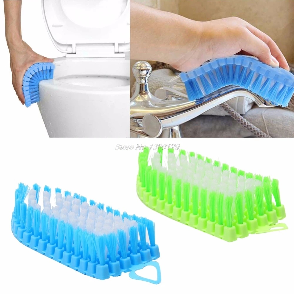 Flexible Home Bathroom Cleaning Tool Plastic Toilet Brush Scruber AUG29