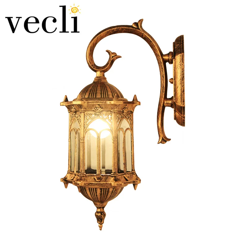 Популярный ретро открытый настенный светильник, благоприятная Европа, вилла, бра, лампа, водонепроницаемый наружный садовый дверной светильник ing