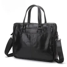 2017 Genuine Leather Bag top-handle Men Bags male Shoulder Crossbody Bags Messenger Flap Casual Handbags men Leather Bag laptop