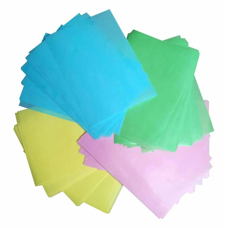25 Sheets Colored Edible Wafer Paper A4 Mixed For Cup Cake
