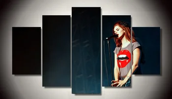 

unframed Printed 5 pieces Lana Del Rey painting decoration picture canvas pictures Wall art design home posters