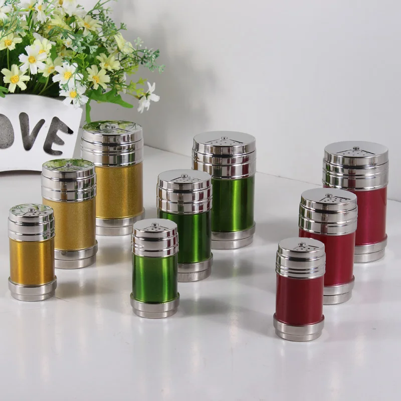 

Kitchen supplies stainless steel seasoning 304 tube seasoning box spice jar box condiment bottles