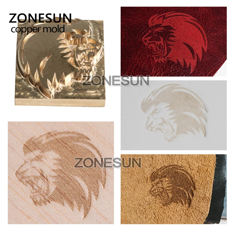 ZONESUN Пользовательский логотип горячий латунный штамп CECILE железная форма с