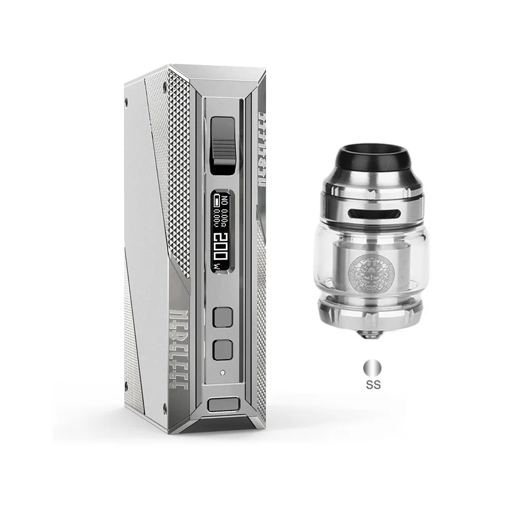 Zeus X RTA Ehpro холодная сталь 200 TC коробка мод с максимальным выходом 200 Вт без 18650 Батарейный мод коробка Vape испаритель vs Drag 2/Aegis Solo - Цвет: SS   Gunmetal