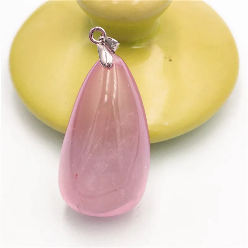 Rose Quartz Pendant Clear Mozambique (1)