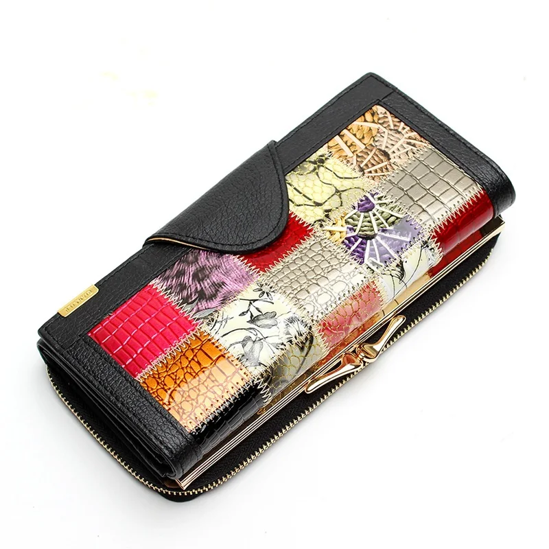 Модная сумка из искусственной кожи с застежкой-молнией и 3 сложениями, брендовый длинный кожаный кошелек с отделением для монет Z757