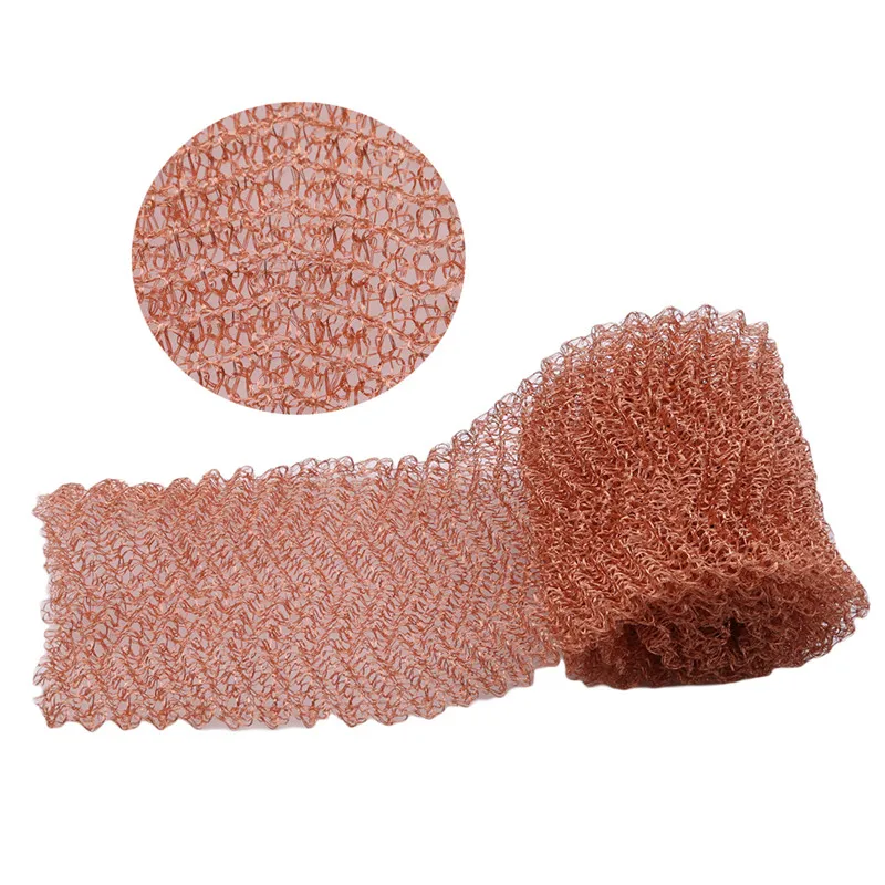 

Copper Mesh For Distillation, Pure Copper Packaging, Width 10cm Thick Defoaming Net Length 100cm 4 Strand Weave