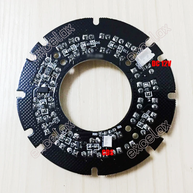 5 шт./партия 67,5 мм 36x светодиодный ИК 15 м~ 30 м 12mil PCB инфракрасное ночное видение для CCTV Eyeball купольная камера Чехол