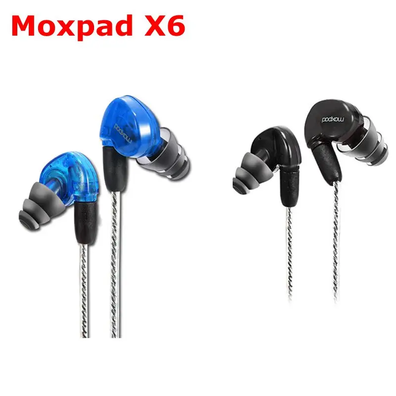 Спортивные наушники вкладыши Moxpad X6 с микрофоном для iPhone Samsung мобильных сотовых
