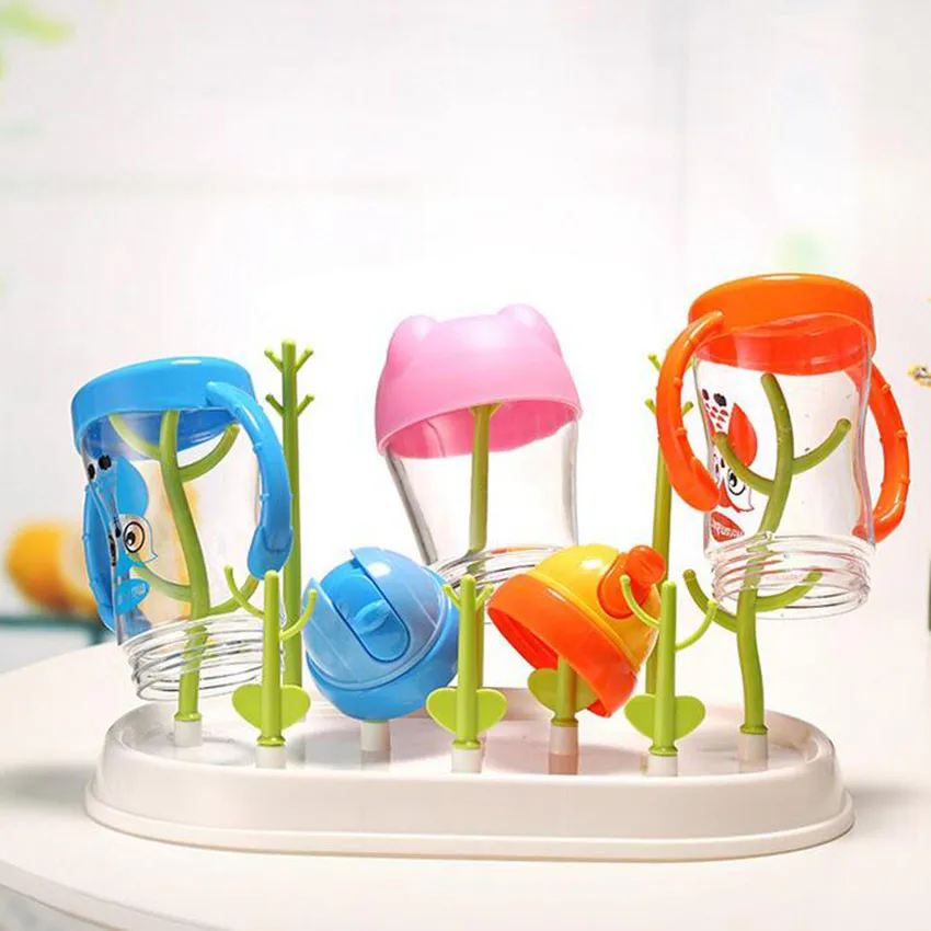 Safe Baby Bottle Dryer Rack Kitchen Clean Drier Dry Shelf Rack Feeding