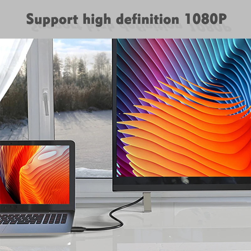 HDMI к VGA кабель Мужской hdmi2vga конвертер декодер адаптера hdmi vga 1080P совместимый