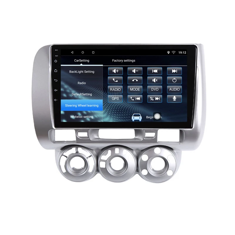 Sale 9" 2+32G 2.5D IPS Android 8.1 Car DVD Multimedia Player GPS For honda Fit jazz 2004 2005 2006 2007 audio radio stereo navigation 4
