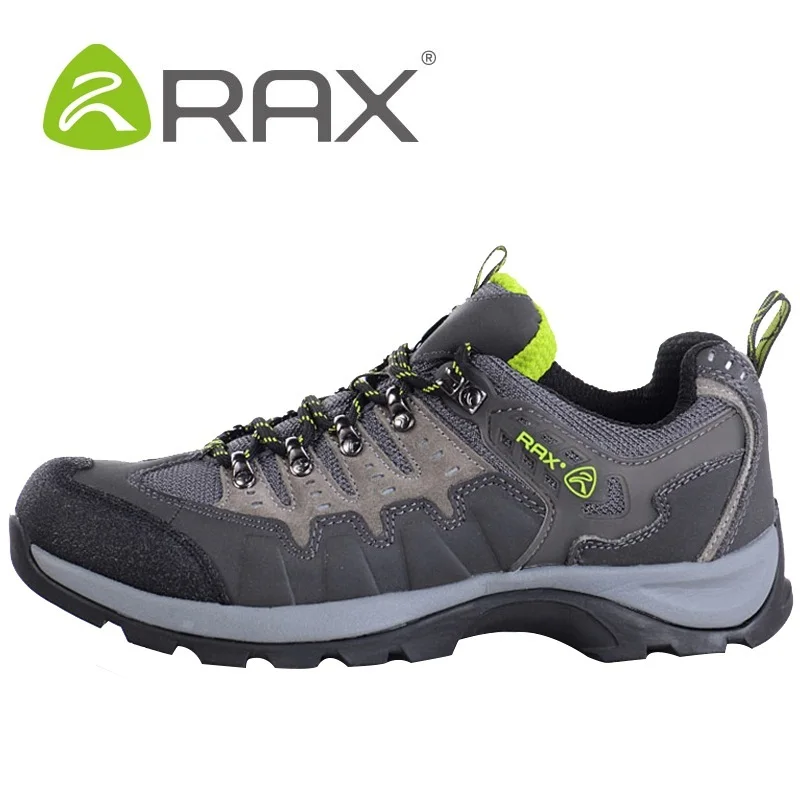 

Rax Men Waterproof Hiking Shoes Women Genuine Leather Breathable Mountain Shoes Wearable Anti-slip Climbing Sneaker AA52301