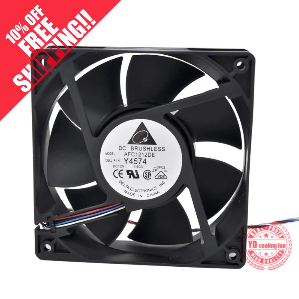 

brand new DELTA AFC1212DE 12038 12V 1.6A 12CM high air volume PWM ITC cooling fan