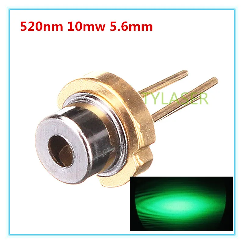 

520nm Green 10mW D5.6mm Laser Diode with PD Feeback Osram