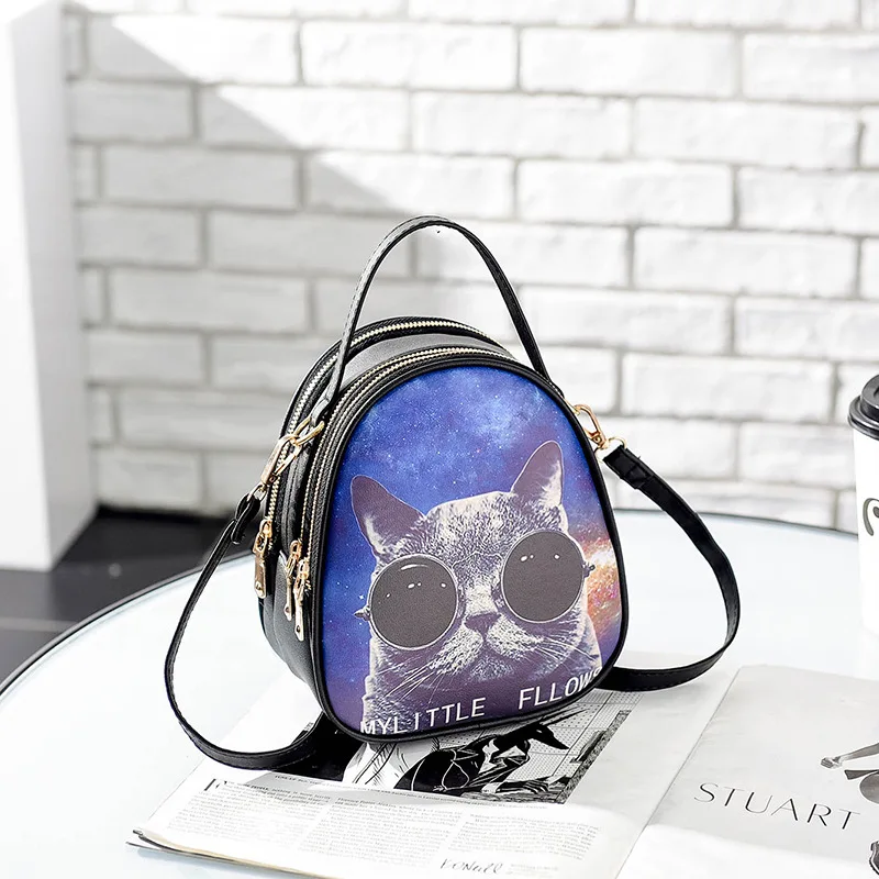 

Cute Cartoon 3D Print Crossbody Bags For Women 2019 Handbag Multifunction pockets Gilrs Shoulder Hand Bag Mini Handbags Bolsa