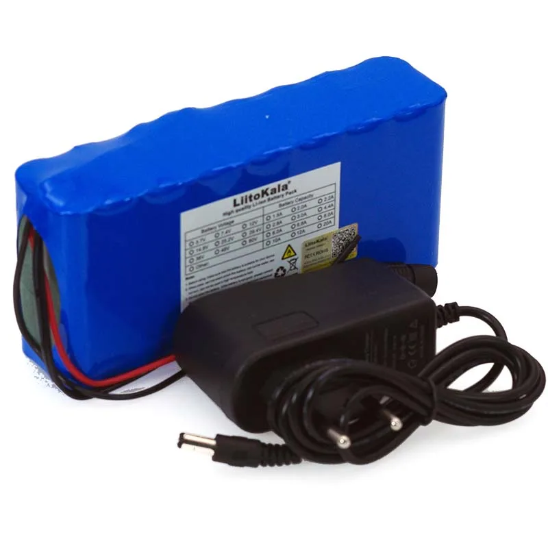 LiitoKala 14,8 V 12Ah 4s6p 18650 li-литий-ионный аккумулятор в упаковке ночник для рыбалки обогреватель шахтерский усилитель батареи с BMS+ 16,8 V зарядное устройство