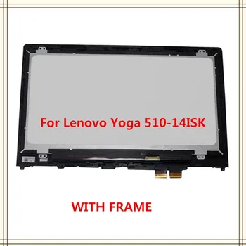 

3PCS 14 inch LCD Touch Screen Display Assembly with Frame 1920*1080 For Lenovo Yoga 510 14 Yoga 510-14 Yoga 510-14ISK