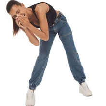 Реальная съемка летние корейские джинсы джинсовые брюки женские брюки из Харлана джинсы больших размеров женские брюки женские карман джинсы Haren